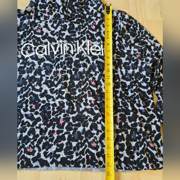 Calvin Klein Leopard Print Hooded Top Size XL - Picture 9 of 13